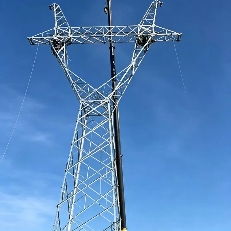 Veža na prenos energie z pozinkovanej uhlovej ocele
